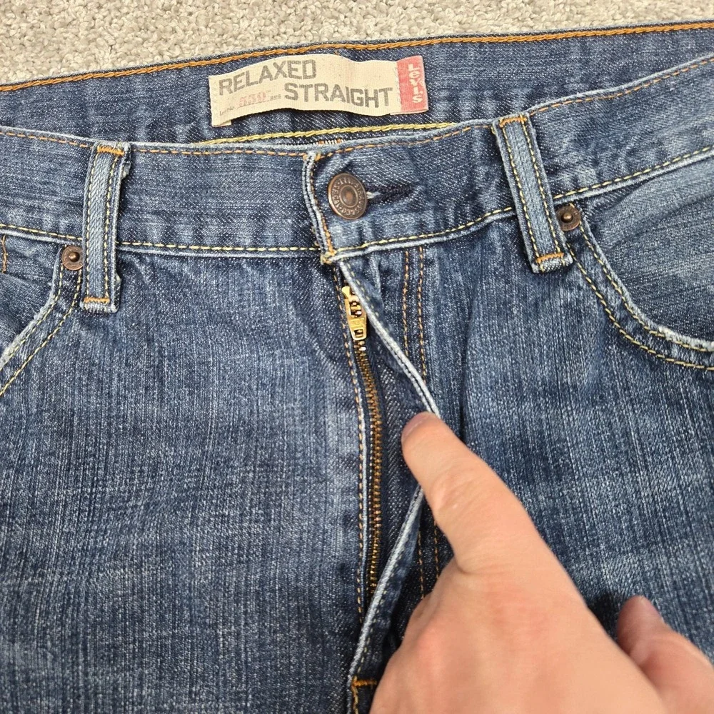 Levis 559 Jeans Men 36x30 Blue Relaxed Straight‎ 100% Cotton